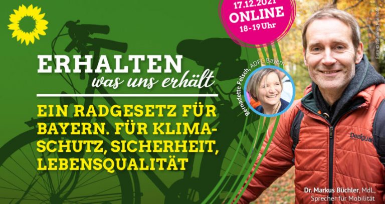 Webinar: Ein Radgesetz für Bayern